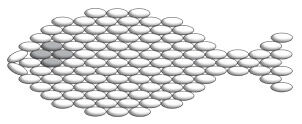 Diagram of seed bead pattern